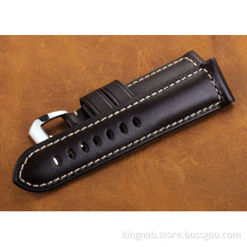 OP-24 Watch Leather Strap for Panerai Calf Skin Watch Band Leather for Men